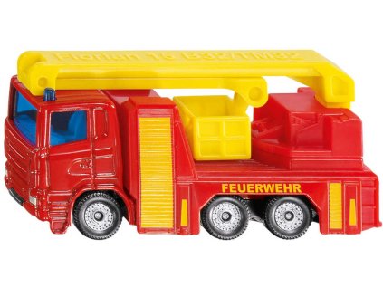 SIKU Auto hasiči s žebříkem model kovový s funkční zvedací plošinou