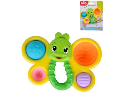 SIMBA Baby chrastítko motýlek 14cm plast pro miminko
