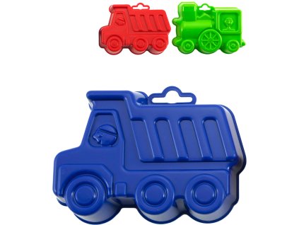 LORI 221 Bábovka na písek plastová autíčko / mašinka 2 druhy 4 barvy