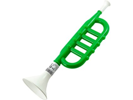SMĚR Trumpeta retro dětská zelená plast *HUDEBNÍ NÁSTROJE*