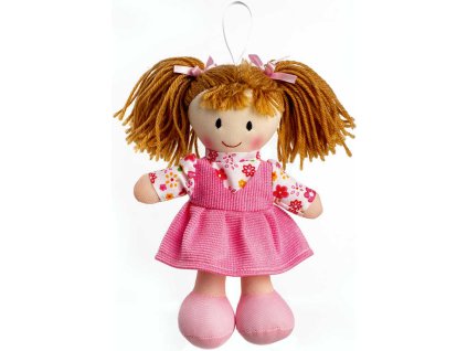 Panenka Verunka hadrová 20cm česky mluvící básničky na baterie Světlo Zvuk