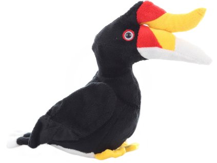PLYŠ Pták zoborožec 20cm *PLYŠOVÉ HRAČKY*