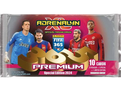 PANINI FIFA 365 23/24 Sběratelské karty Premium 10ks Adrenalyn XL booster