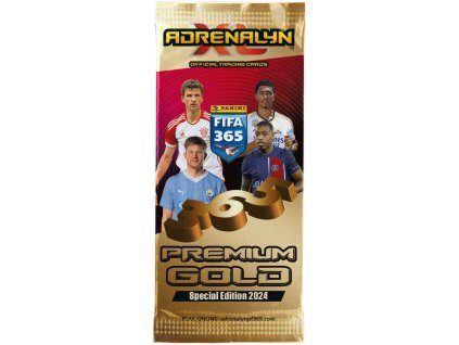 PANINI FIFA 365 23/24 Sběratelské karty Premium Gold 14ks Adrenalyn XL booster