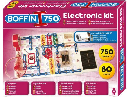 BOFFIN I. 750 Elektronická stavebnice 750 projektů 80 součástek na baterie