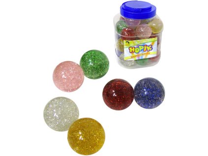 Hopík krystal 4cm třpytivý balonek skákací 6 barev guma