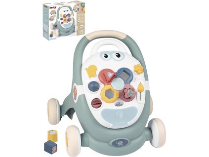 SMOBY Little Smoby baby chodítko / hrací deska / kočárek s aktivitami 3v1
