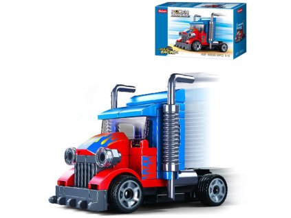 SLUBAN Power Bricks Tahač auto zpětný chod 50 dílků STAVEBNICE