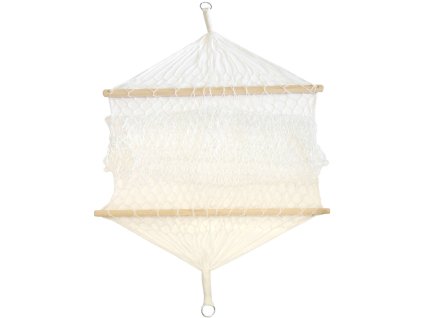 ACRA Houpací síť závěsná 245cm s rozpěrným prkénkem Bílá J02/1