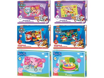 PUZZLE Tlapková Patrola / Peppa Pig skládačka 24/50/99 dílků 6 druhů