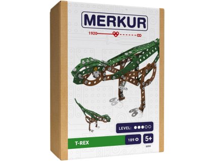 MERKUR F009 Dinosauři: T-Rex 189 dílků *KOVOVÁ STAVEBNICE*