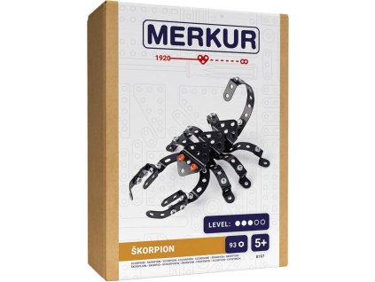 MERKUR F019 Broučci: Škorpion 93 dílků *KOVOVÁ STAVEBNICE*