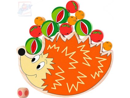 WOODY DŘEVO Hra balanční Ježek *DŘEVĚNÉ HRAČKY*