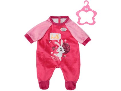 ZAPF BABY BORN Sametové dupačky růžové 43cm pro panenku miminko