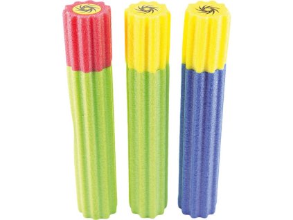 Pistole vodní dělo 35cm soft pěnová trubice lehká dvoubarevná na vodu různé barvy