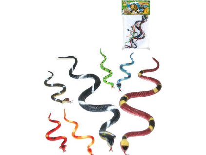 Hadi cizokrajní set 6ks mix druhů zvířátko v sáčku plast