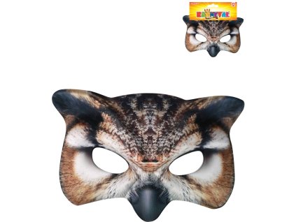 KARNEVAL Maska sova škraboška *KARNEVALOVÝ DOPLNĚK*