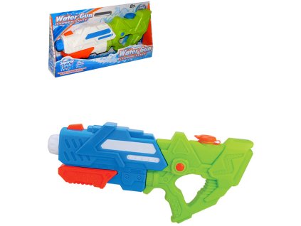 Pistole vodní stříkací 44cm se zásobníkem na vodu 2 barvy plast