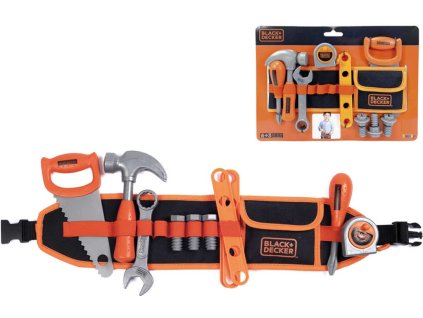 SMOBY Black and Decker sada dětské pracovní nářadí 14ks na opasku