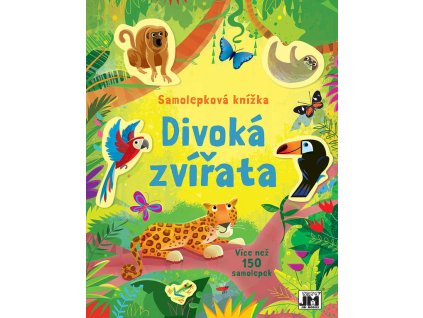 JIRI MODELS Samolepková knížka Divoká zvířata 150 samolepek