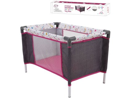 FIVE O NINE CREW Postýlka cestovní pro panenku miminko duha