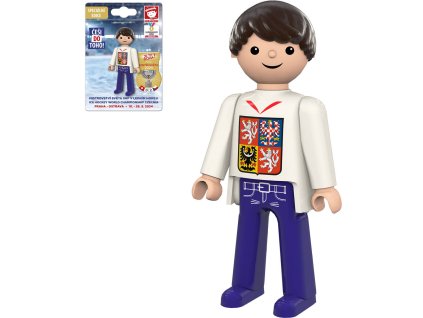 EFKO IGRÁČEK Fanoušek Mistrovství světa v hokeji 2024 figurka bílý dres