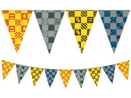 PROCOS Girlanda vlaječková Harry Potter ozdobný závěs dekorace na párty