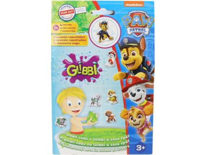 SIMBA Glibbi Tlapková Patrola rosol do vany s 3D samolepkou do vody