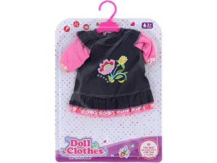 Obleček náhradní šatičky doplněk pro panenku 36-46cm set s ramínkem