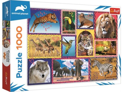 TREFL PUZZLE Animal Planet Divoká příroda 68x48cm skládačka 1000 dílků