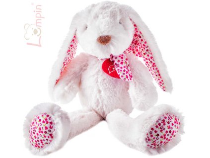 LUMPIN PLYŠ Zajíc bílý Ella 38cm velký *PLYŠOVÉ HRAČKY*