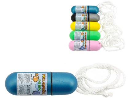 Pokladnička dětská na krk 12cm se šňůrkou vodotěsná 5 barev plast