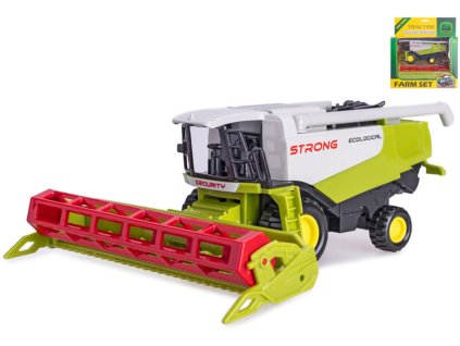 Kombajn kovový model volný chod zemědělská technika