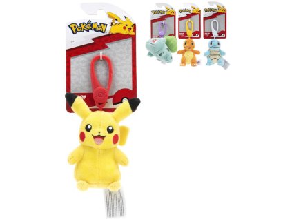 ORBICO PLYŠ Přívěšek na klíče postavička Pokémon klíčenka 4 druhy