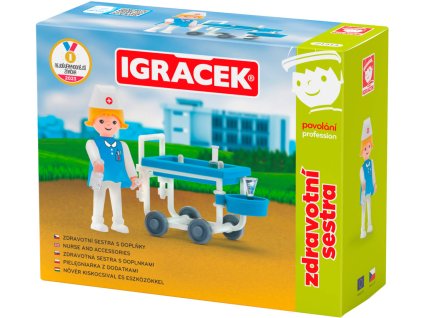 EFKO IGRÁČEK Zdravotní sestra povolání set figurka kloubová s doplňky