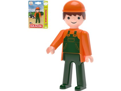 EFKO IGRÁČEK MultiGO Traktorista figurka kloubová na kartě