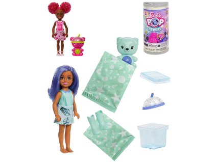 MATTEL BRB Panenka Barbie Bubble Tea Pop Reveal 5 překvapení 4 druhy