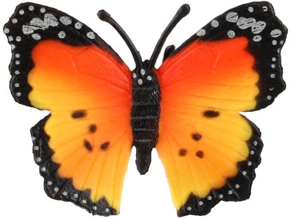 Motýl Monarcha africký (babočka) 7cm zvířátko plastová figurka Zooted