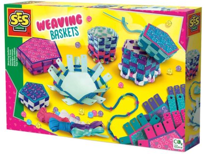 SES CREATIVE Výroba proplétaných krabiček kreativní set v krabici