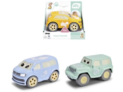 DICKIE ABC Auto baby Cozy Friends zpětný chod s očima 3 druhy
