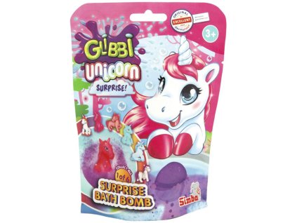 SIMBA Glibbi vodní bomba šumivá s jednorožcem s překvapením do vany
