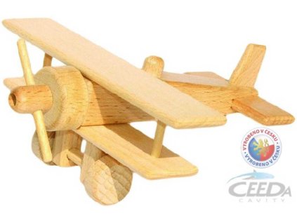 CEEDA DŘEVO Dvouplošník *DŘEVĚNÉ HRAČKY* Letadlo