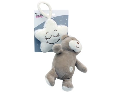 PLYŠ Baby Medvídek usínáček s melodií na natažení pro miminko