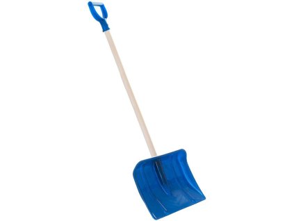 DŘEVO Lopata pro děti na sníh 87cm hráblo T-ručka modré plast/dřevo
