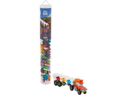 STAVEBNICE Plus-Plus Nákladní auto 2D/3D set 100 dílků v tubě plast