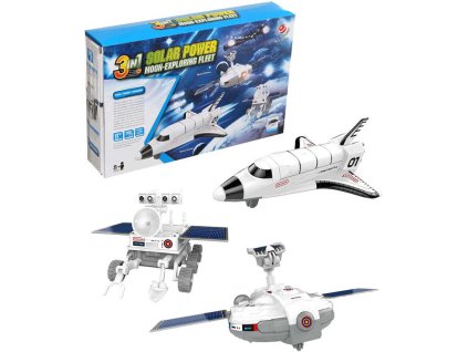 STAVEBNICE Vesmírná flotila průzkumná solární 3v1 plast v krabici