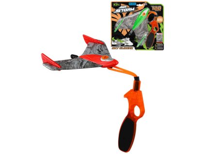 ZING Sky Gliderz prak hvízdací herní set s raketou na kartě plast
