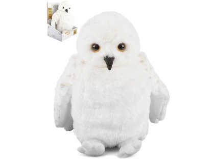 PLYŠ Sova Hedvika (Harry Potter) otáčí hlavou na baterie Zvuk