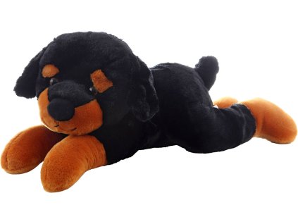 PLYŠ Pes ležící tmavý 40cm *PLYŠOVÉ HRAČKY*