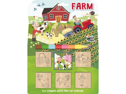 JIRI MODELS Razítka 5+1 s pop-up voskovou Farma